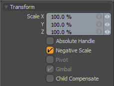 Scale Tool Panel