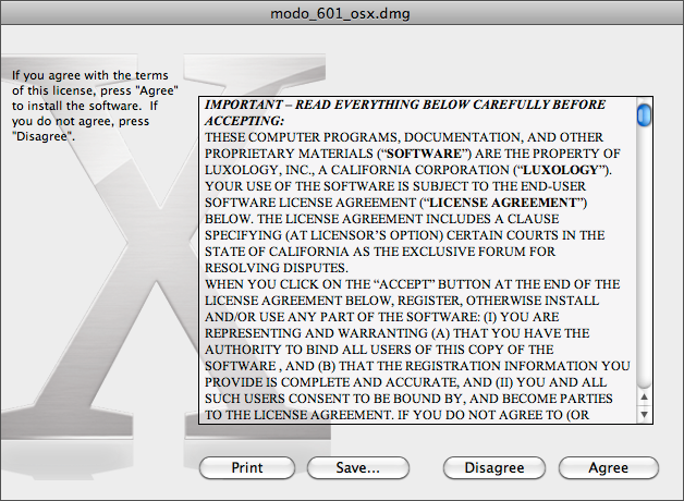 Mac License Accept Screen