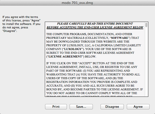 Mac License Accept Screen