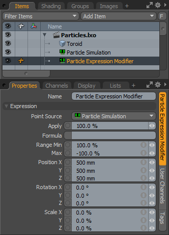 Particle Express Panel
