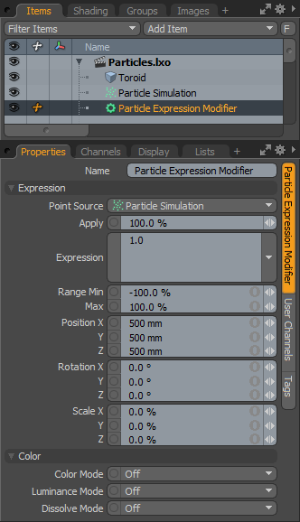 Particle Express Panel